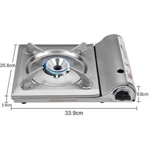 <span class=keywords><strong>Estufa</strong></span> de Gas Portátil de Acero Inoxidable para Acampar al Aire Libre, <span class=keywords><strong>Llama</strong></span> <span class=keywords><strong>Azul</strong></span> Ultrafina para 3-5 Personas - Product Image 5