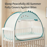 Universele Volledige Baby Muskietennet Wieg Mongoolse Tent Stijl Prinsessen Design Anti-Val Opvouwbaar Geen Installatie Staal