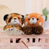 Mignon Snap Ring Bracelet Jouets En Peluche Drôle Panda Huggers En Peluche Snap Bracelet Jouet Doux Animaux En Peluche Snap Bracelet Cadeaux