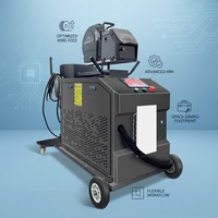 Machine de soudage laser refroidie à l'eau 4 en 1, structure mobile intégrée pour les usines de transformation des métaux, gain de place