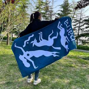 Serviette <span class=keywords><strong>de</strong></span> plage jacquard 100% coton, serviette <span class=keywords><strong>de</strong></span> luxe surdimensionnée pour la natation, les bains <span class=keywords><strong>de</strong></span> <span class=keywords><strong>soleil</strong></span>, le spa, remise <span class=keywords><strong>de</strong></span> commande en gros disponible - Product Image 4