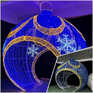 Luces Navideñas LED Personalizadas <span class=keywords><strong>Lucas</strong></span> De Navidad, Motivo 3D de Globo Aerostático Iluminado, Decoración Navideña Comercial Preiluminada - Product Image 5