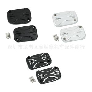 Cubierta de Cilindro Maestro de Freno para Motocicleta Moshark, 79mm X 54mm, Aluminio CNC con Acabado Cromado para Harley-Davidson - Product Image 5