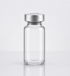 Flacons en verre à bouchon serti transparents, faible MOQ, stock en gros, 3ml 5ml 10ml, avec joints en caoutchouc et aluminium argenté, étiquette vierge personnalisable disponible - Product Image 2