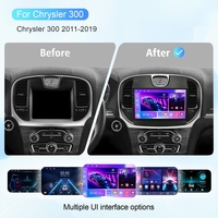 Lecteur DVD de voiture Android Rhythm, écran tactile IPS 9 pouces, GPS, Carplay, BT, kit de mise à niveau DIY pour Chrysler 300 2011-2019