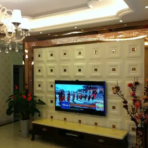 Autocollants muraux en mousse Xpe 3d de marque, faux papier peint/carrelage mural, arrière-plan de télévision, décoration d'intérieur pour la maison, 2020 - Product Image 1