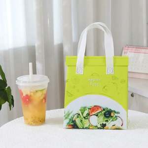 Sac isotherme en non-tissé avec feuille d'aluminium pour vente en gros, sac de livraison de plats à emporter, sac d'emballage pour la restauration, impression de logo - Product Image 2