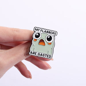 Meine Flabbers sind überrascht – Lustige Emaille-Anstecknadeln mit Froschmotiv, süße Broschen mit überraschter Mimik, Rucksack- und Reversabzeichen, Schmuck, Geschenke für Freunde - Product Image 4