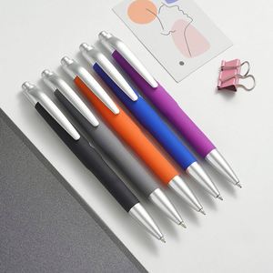 X805-1 Manufacturer Gift <b>Blue</b> Bulk Advertising Rubber Wholesale Cheap Promotion Ink Stylus Ballpoint <b>Pens</b> With Custom - Product Image 3