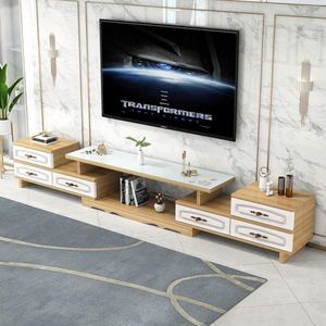 Modern LED Wood TV Cabinet Stand Wall Unit Luxury Entertainment Center for <b>Projector</b> Living <b>Room</b> - Product Image 3