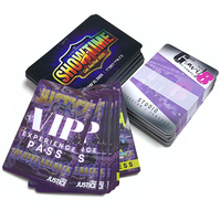 Impression rapide de cartes VIP personnalisées, taille sur mesure, impression couleur CMYK, carte de badge VIP avec perforation pour événements