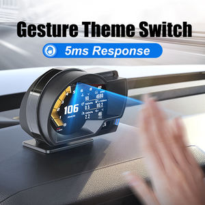 Beloauto A520 Universal จอแสดงผลแบบรวม 3.5 นิ้ว TFT HUD สำหรับรถยนต์ พร้อมมาตรวัดอุณหภูมิ ความเร็ว รอบเครื่องยนต์ ความสูง ระบบคู่ OBD GPS รับประกัน 1 ปี - Product Image 5