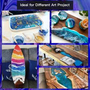 Kit di Resina Epossidica da 1 Gallone - Finitura Cristallina Super Lucida per Rivestimento di Legno Cemento Pietra Autolivellante e Sicura per Alimenti - Product Image 3