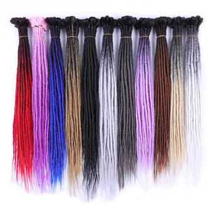 Venta al por mayor, producto en oferta, extensiones <span class=keywords><strong>para</strong></span> productos de cabello negro, máquina de fabricación artificial real, rastas largas de doble punta <span class=keywords><strong>para</strong></span> <span class=keywords><strong>hombres</strong></span> - Product Image 3