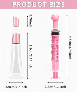 Tubes souples vides en plastique rose de 10 ml avec bouchon à vis pour gloss, blush, baume à lèvres et crème pour les yeux – Emballage cosmétique - Product Image 4