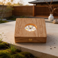 Appareil multimédia portable intelligent avec charge rapide étanche, idéal pour les voyages, le bureau, la maison et le divertissement, avec base en bois