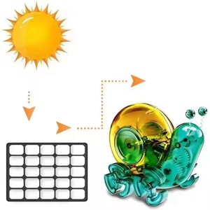 Kit de Bricolage <span class=keywords><strong>Robot</strong></span> Solaire Escargot : Jouet Scientifique Éducatif et Technologique pour Expériences Scientifiques - Product Image 3