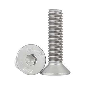 Tong vít <span class=keywords><strong>ASME</strong></span> b18.3 Vật liệu 304/316 Imperial & Metric vòng đầu cốc đầu nửa chủ đề Hex ổ cắm vít - Product Image 2