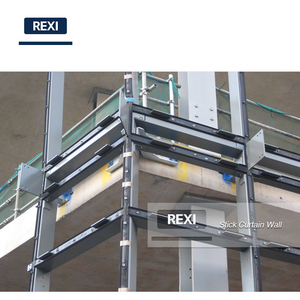 Hiện đại đá mặt tiền hệ thống unititzed thanh được xây dựng khung Spider nhôm kính Rèm tường cung cấp chi phí cho mỗi M2 Mét Vuông chân - Product Image 6