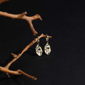 Juego de Aretes Colgantes Geométricos Chapados en Oro de 14K, Aretes de Zirconia Cúbica de Estilos Variados para Mujer, Joyería de Moda - Product Image 3