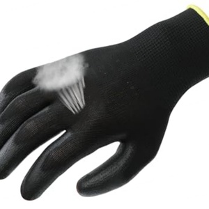 Factory Direct Customizable Wholesale Men's Polyester Coated <b>Touchscreen</b> Safety Work <b>Gloves</b> Anti-slip Tapered Cuff 26cm Bulk - Product Image 3