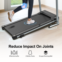 Cintas de Correr Eléctricas Plegables Profesionales Portátiles, Capacidad de 120 kg, Máquina para Correr en Casa de 2.5 HP con Inclinación Manual de 3 Niveles
