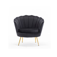 Leichtes Leder-Schalensofa Blütenblatt-Sofa-Set Minimalistische Sofa-Sessel Leichte Einzelsofas Nordischer Fauler Sessel für Kleine Wohnungen