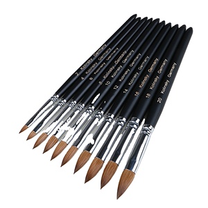 Wholesale 100% Pure Acrylic Kolinsky <strong>Brush</strong> <strong>Wood</strong> Handle <strong>Nail</strong> Art <strong>Brush</strong> - Product Image 1