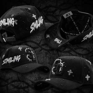 Cappello da Baseball Snapback Personalizzato con Ricamo 'Rude Awakening Jesus Saves Sadboys', Unisex, Nero, con Visiera Curva - Product Image 2
