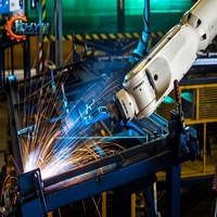 Pièces de soudage sur mesure OEM en acier au carbone/acier inoxydable, tôles épaisses moyennes et lourdes, fabrication de tôlerie, cadre de soudage robotisé
