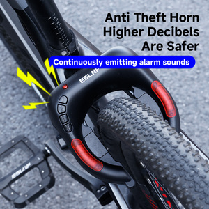 ESLNF Serrure intelligente multifonctionnelle en fer à cheval Serrure d'alarme <span class=keywords><strong>de</strong></span> vélo avec feu arrière intelligent <span class=keywords><strong>APP</strong></span> <span class=keywords><strong>Code</strong></span> QR Déverrouillage antivol Serrure <span class=keywords><strong>de</strong></span> vélo - Product Image 5