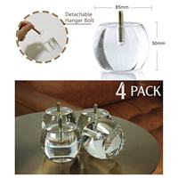 Möbel Beine Großhandel Luxus moderne nordische klare Seite Nachttisch Fuß Fuß Konsole Acryl Schrank Bett Beine Sofa für Möbel