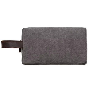 BSCI factory canvas custom travel <b>makeup</b> Toiletry cosmetic <b>bag</b> - Product Image 3