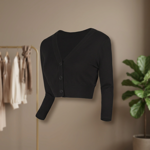Pull-over élégant en maille tricotée pour femme, style coréen décontracté, coupe ample, effet deux-pièces, collection Printemps 2025 – Vente en gros - Product Image 3