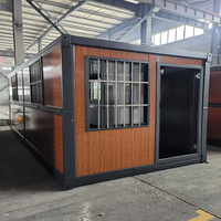 Usine chinoise : Maisons préfabriquées portables pliables de 20 pieds, petites maisons conteneurs pliantes prêtes à l'emploi pour bureau et habitation