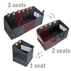 Coussin de voiture pour animaux de compagnie 3-en-1 amovible en Oxford, imperméable, antidérapant, résistant aux saletés et aux rayures, tapis pour <span class=keywords><strong>chien</strong></span>, siège passager, coffre arrière, siège arrière - Product Image 5