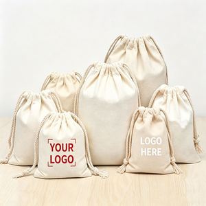 Pochette anti-poussière en toile de lin avec logo personnalisé, style pochette à rabat, fabriquée en usine, tissu durable pour la protection des sacs et des vêtements - Product Image 2