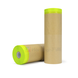 Nastro Adesivo in <span class=keywords><strong>Carta</strong></span> Kraft Wangogh Biodegradabile, Resistente alle Alte Temperature, Adesivo Acrilico Monofacciale Facile da Strappare, Impermeabile per Mascheratura Vernice <span class=keywords><strong>Auto</strong></span> - Product Image 4