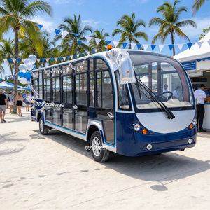 Navette touristique fermée certifiée CE ZOWN, 12 places, climatisation intégrée, faible bruit, pour le transport dans les musées et les campus - Product Image 1