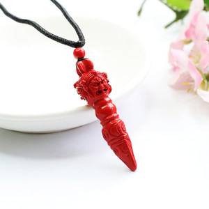 จี้ห้อยคอรูปนาฬิกาทรายสีแดง2026 S2080903 - Product Image 2