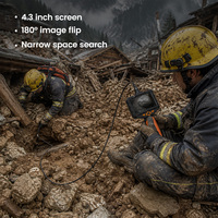 Détecteur de vie souterrain pour débris de bois ruraux, sonde étanche 5m, écran LCD HD, localisateur de survie