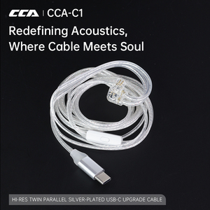 Câble audio pour écouteurs CCA C1, câble pour écouteurs intra-auriculaires USB C, câble pour casque plaqué argent, prise Android type C <span class=keywords><strong>C10</strong></span> Phoenix Xyrra <span class=keywords><strong>KZ</strong></span> QKZ GK - Product Image 2