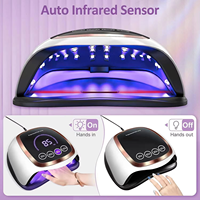 Lampe UV LED 168W 2026 pour Ongles, Séchoir Rapide pour Vernis Gel avec 4 Réglages de Minuterie, Lampe de Polymérisation Automatique à Capteur pour Résine V3