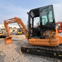 Miniexcavadora Compacta Original Case CX58C de 5.5 Toneladas con Motor Yanmar 4TNV88 Preinstalado, Línea Hidráulica Auxiliar para Martillo Rompedor