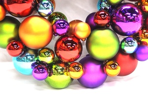 <span class=keywords><strong>Porta</strong></span> per decorazione albero di <span class=keywords><strong>natale</strong></span> appesa 33cm ghirlanda di palline colorate di <span class=keywords><strong>natale</strong></span> con base in plastica - Product Image 5