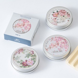 Baume de parfum solide en cire, style floral chinois, longue durée, parfum corporel portable, OEM, pour femme, vente en gros - Product Image 6