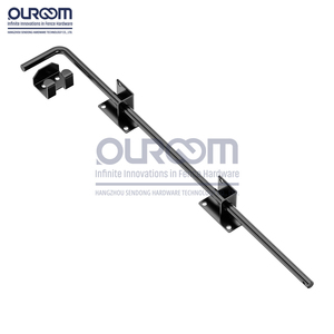 24 אינץ כבד כבד נירוסטה מוט מוט מוט מוט עבור ויניל גדר ביטחון שער חיצוני גן חצר דלת מנעול מנעול - Product Image 1