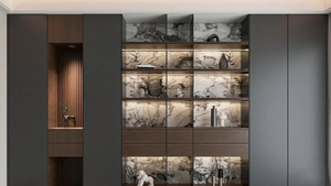 Estantería personalizada de alta gama, estantería de lujo para sala de estar, estantería de almacenamiento, estantería Popular 2025, estantería de cristal, <span class=keywords><strong>Biblioteca</strong></span> - Product Image 3