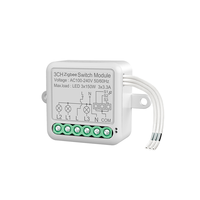 Module d'interrupteur intelligent universel Smart Life 10A WiFi Zigbee ABS, disjoncteur intelligent, compatibilité AC100-240V, certifié CE ROHS