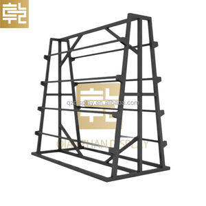Nhà Sản Xuất Tùy Chỉnh Hai Mặt Vải Cuộn Chủ Hiển Thị Giá Bán Lẻ Thảm Kệ Khăn Trải Bàn Da Đứng Với Bánh Xe - Product Image 1